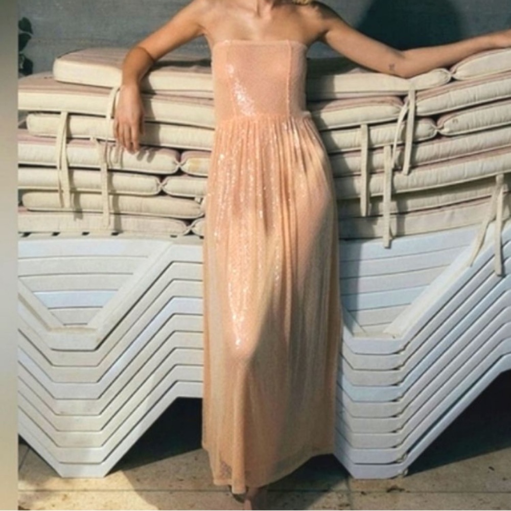 Zara sequin knit dress